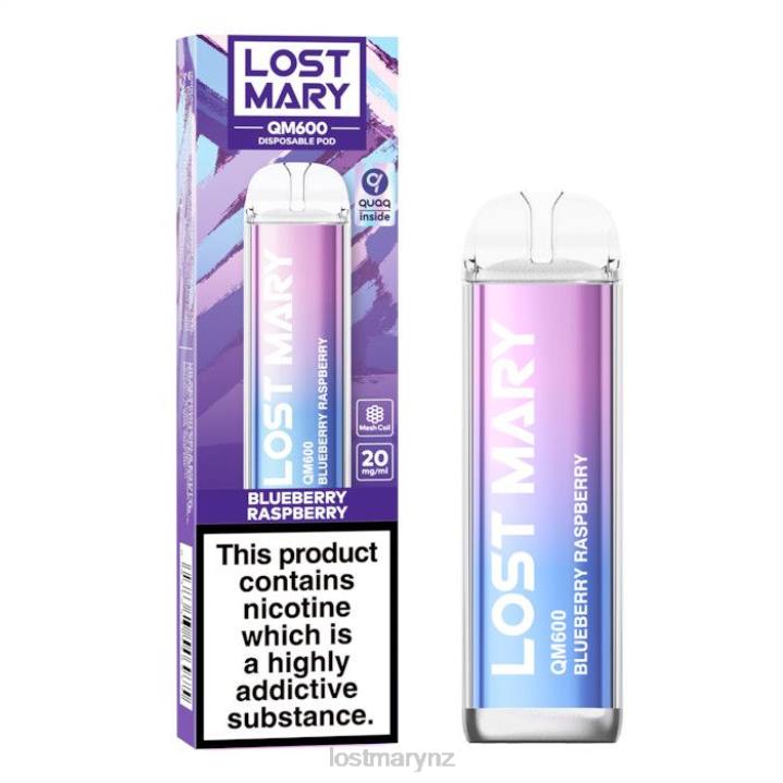 LOST MARY NZ - LOST MARY QM600 Disposable Vape 2L4R158 Blueberry Raspberry