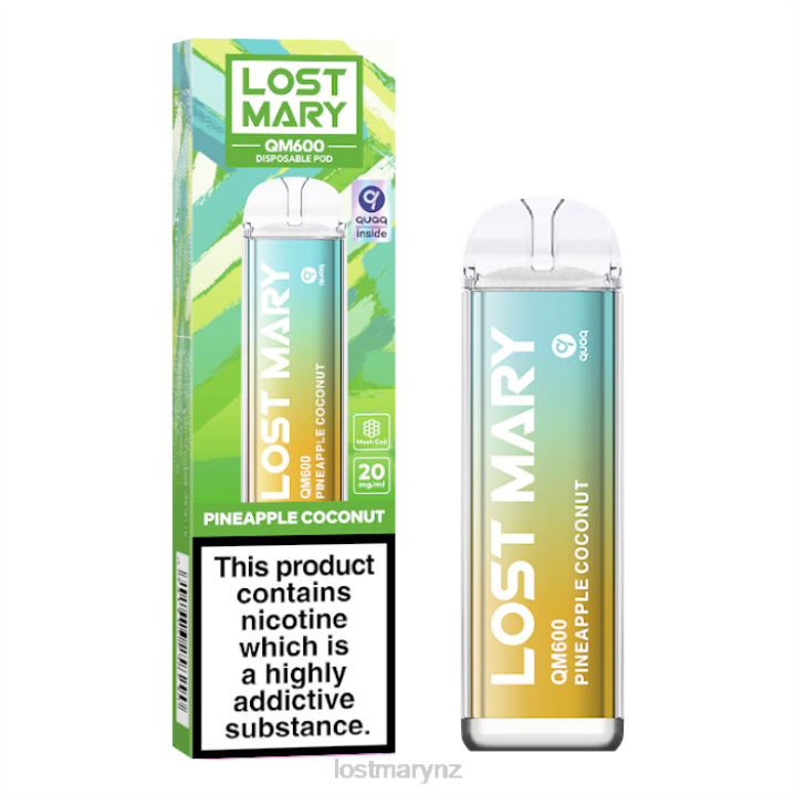 LOST MARY Vape Flavours - LOST MARY QM600 Disposable Vape 2L4R169 Pineapple Coconut
