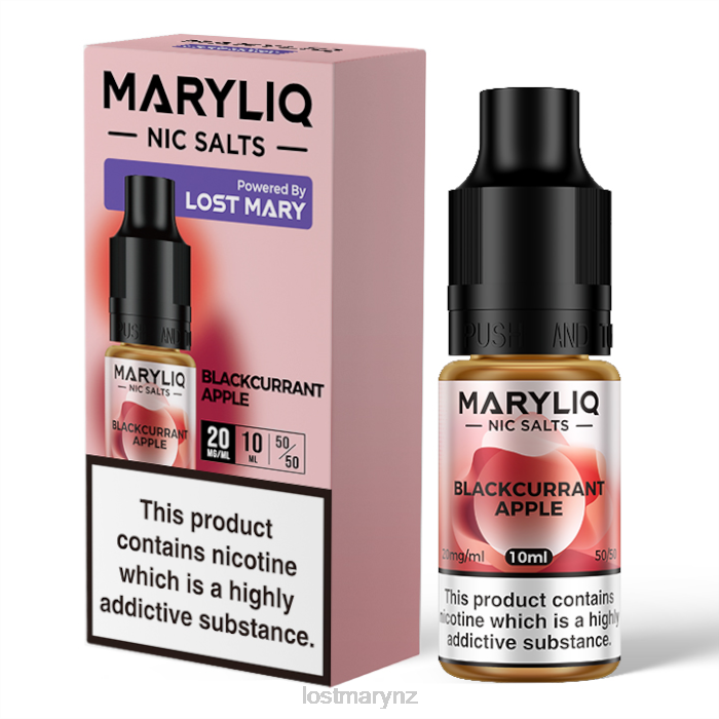 LOST MARY Vape NZ - LOST MARY MARYLIQ Nic Salts - 10ml 2L4R221 Blackcurrant