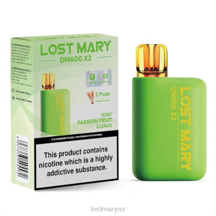 LOST MARY Flavours - LOST MARY DM600 X2 Disposable Vape 2L4R193 Kiwi Passion Fruit Guava