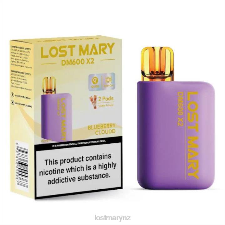 LOST MARY Online - LOST MARY DM600 X2 Disposable Vape 2L4R190 Blueberry Cloud