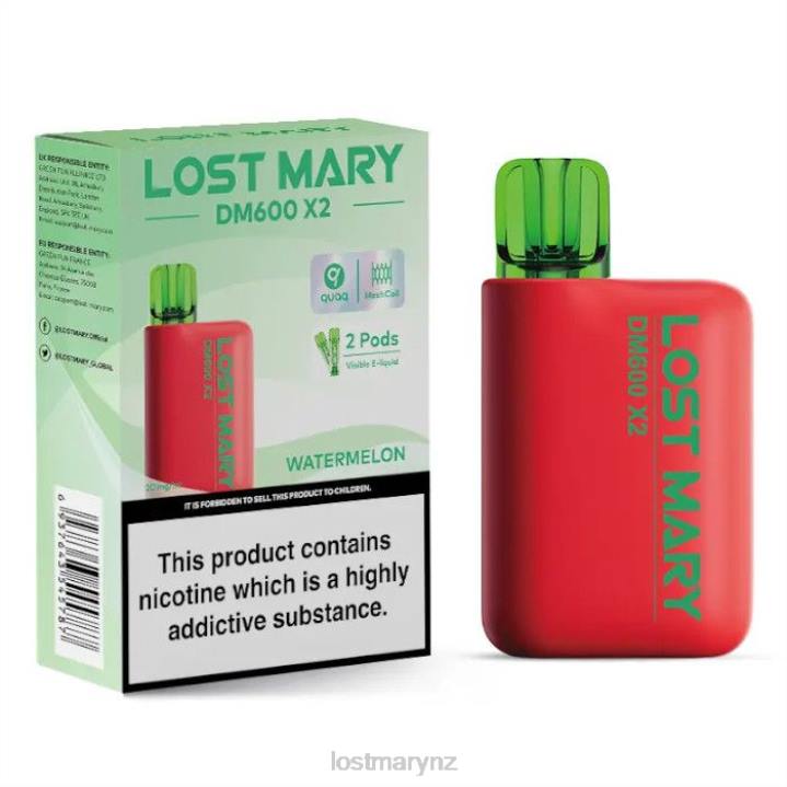 LOST MARY Online - LOST MARY DM600 X2 Disposable Vape 2L4R200 Watermelon
