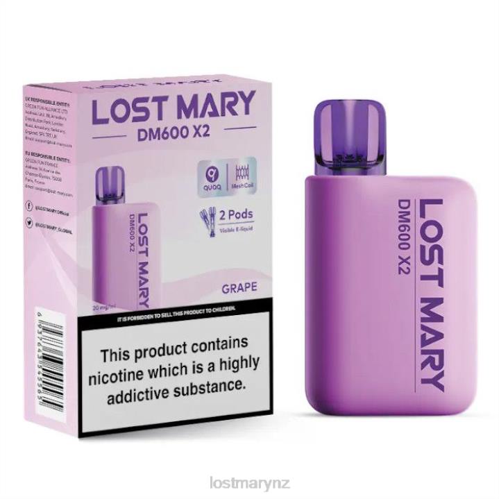LOST MARY Vape - LOST MARY DM600 X2 Disposable Vape 2L4R192 Grape