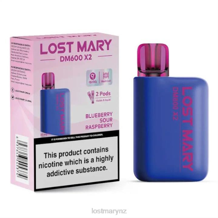 LOST MARY Vape - LOST MARY DM600 X2 Disposable Vape 2L4R202 Blueberry Sour Raspberry
