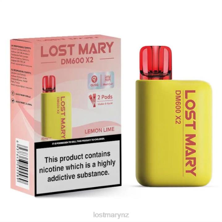 LOST MARY Vape Price - LOST MARY DM600 X2 Disposable Vape 2L4R194 Lemon Lime