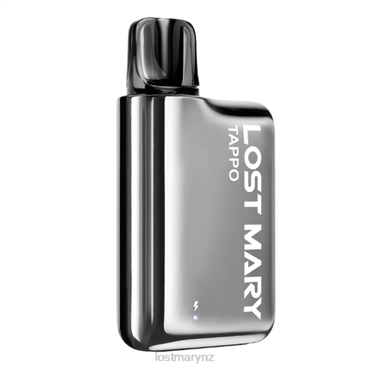 LOST MARY Vape Price - LOST MARY Tappo Prefilled Pod Kit - Prefilled Pod 2L4R174 Silver Stainless Steel + Strawberry Ice