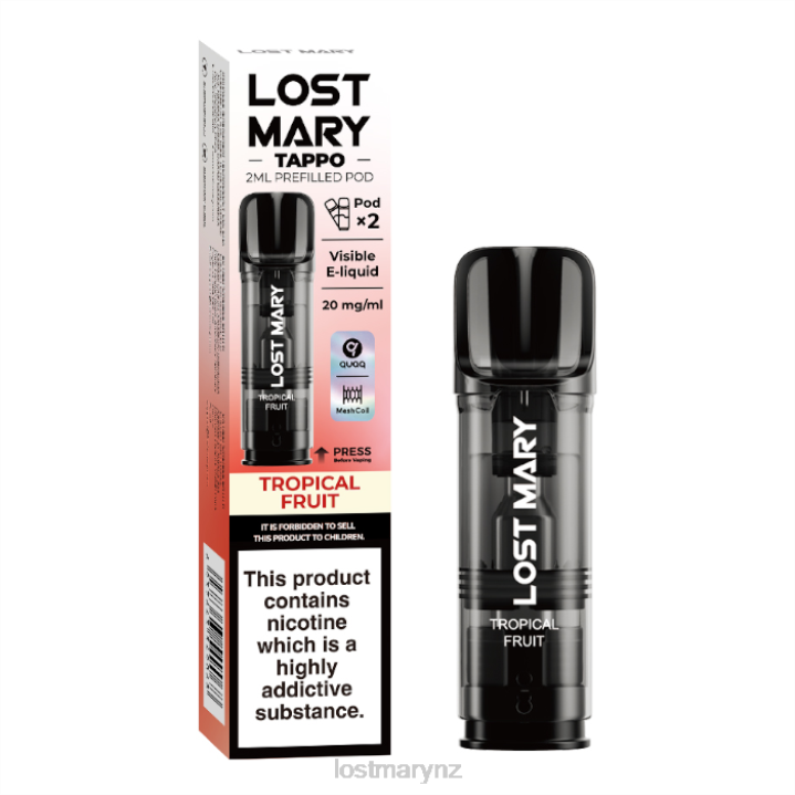 LOST MARY Vape - LOST MARY Tappo Prefilled Pods - 20mg - 2PK 2L4R182 Tropical Fruit